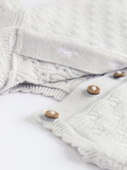 Grey 3D Bows Baby Knitted Jumper And Leggings Set (0mths-2yrs) - Image 13 of 15