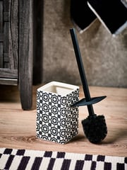 Monochrome Geo Toilet Brush - Image 2 of 5