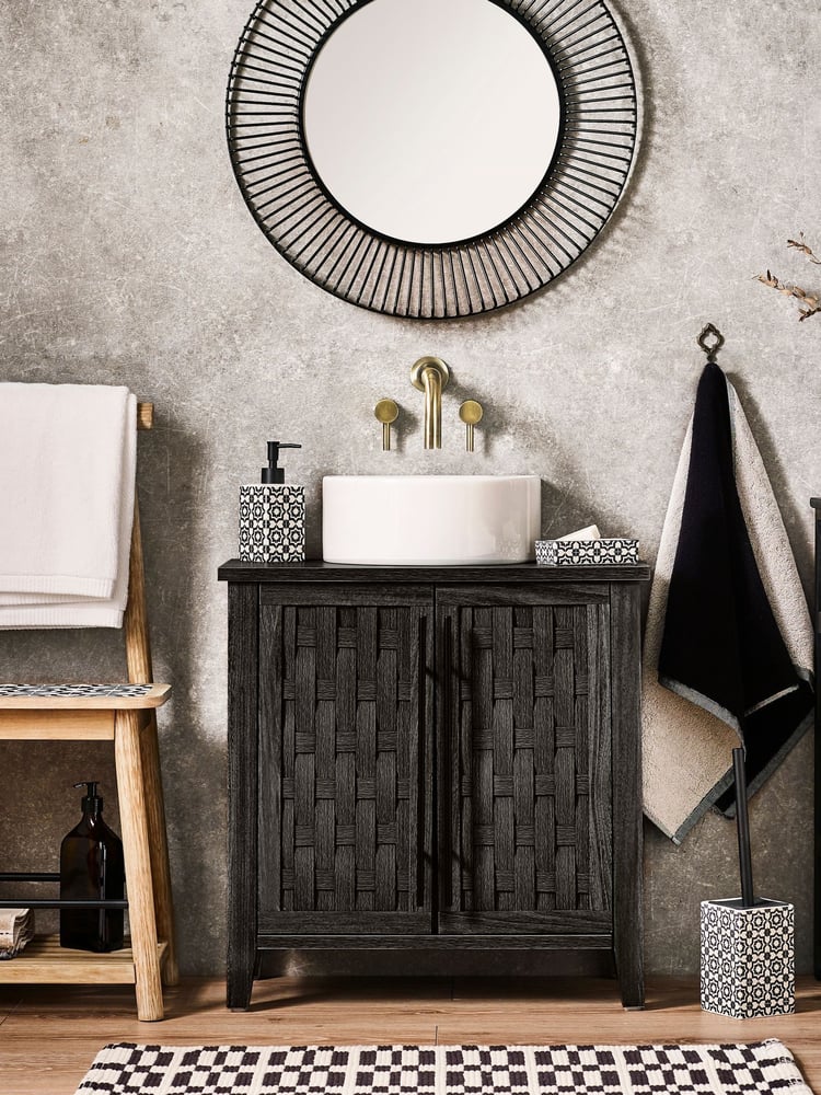 Monochrome Geo Toilet Brush - Image 5 of 5