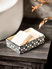 Monochrome Geo Soap Dish - Image 1 of 4