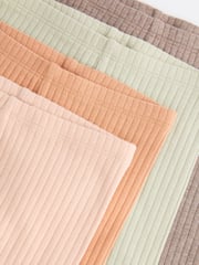 Sage Green Ribbed Baby Leggings 4 Pack - Image 3 of 5