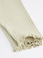 Sage Green Ribbed Baby Leggings 4 Pack - Image 5 of 5