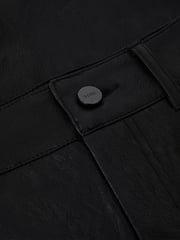 Paige High Rise Leather-Look Wide Leg Jeans - Image 6 of 6