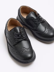 River Island Black Boys Brogue Shoes - Image 4 of 5