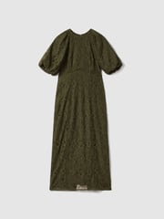Florere Lace Puff Sleeve Midi Dress - Image 2 of 6