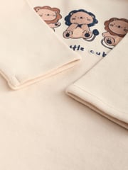 Navy Blue Lion Baby Tops and Leggings 6 Piece Set - Image 13 of 15