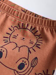 Navy Blue Lion Baby Tops and Leggings 6 Piece Set - Image 15 of 15