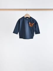 Navy Blue Lion Baby Tops and Leggings 6 Piece Set - Image 7 of 15