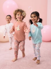 Blue/Pink Mouse Long Sleeve Snuggle Pyjamas 3 Pack (9mths-16yrs) - Image 1 of 17