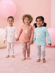 Blue/Pink Mouse Long Sleeve Snuggle Pyjamas 3 Pack (9mths-16yrs) - Image 2 of 17