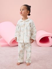 Cream Mouse Fairy Button Through Pyjamas (9mths-10yrs) - Image 1 of 7
