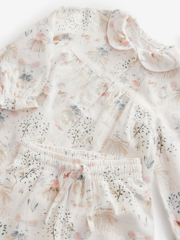 Cream Mouse Fairy Button Through Pyjamas (9mths-10yrs) - Image 7 of 7