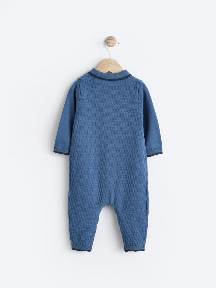 Blau - Baby Strick-Strampler (0 Monate–2 Jahre) - Bild 2 von 6 Blau - Baby Strick-Strampler (0 Monate–2 Jahre) - Bild 2 von 6