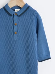 Blau - Baby Strick-Strampler (0 Monate–2 Jahre) - Bild 3 von 6