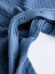 Blau - Baby Strick-Strampler (0 Monate–2 Jahre) - Bild 5 von 6