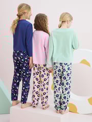 Bright Animal Print Joggers Pyjamas 3 Pack (3-16yrs) - Image 3 of 9