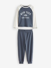 Blue/Grey Jogger Pyjamas 3 Pack (3-16yrs) - Image 9 of 11