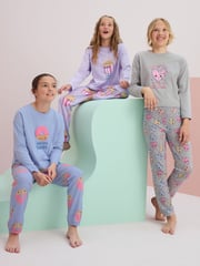 Grey/Blue Jogger Pyjamas 3 Pack (3-16yrs) - Image 1 of 14