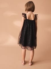 Black Sequin Tulle Party Dress (3-16yrs) - Image 3 of 7