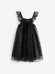 Black Sequin Tulle Party Dress (3-16yrs) - Image 6 of 7