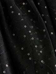 Black Sequin Tulle Party Dress (3-16yrs) - Image 7 of 7