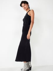 Hush Black Simone Velvet Skirt - Image 3 of 5