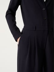 Hush Blue Elora Relaxed Tailored Jumpsuit - Image 3 of 5