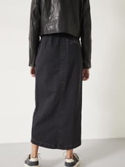 Hush Black Rachel Denim Maxi Skirt - Image 2 of 5