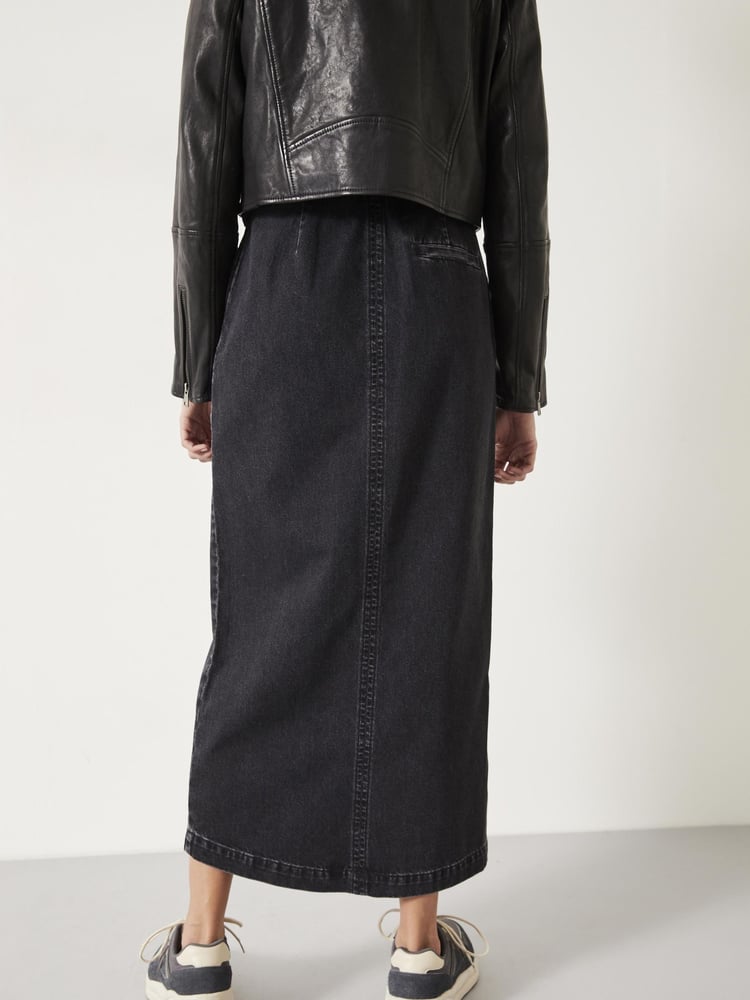 Hush Black Rachel Denim Maxi Skirt - Image 2 of 5