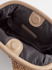 Natural Leather Bow Clutch Bag - Image 7 of 9
