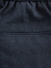 Blue Signature Zignone Italian Wool Flannel Slim Fit Formal Trousers - Image 7 of 8