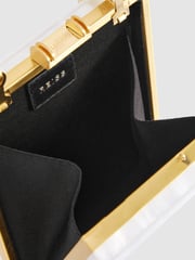 Reiss White Gigi Acetate Clutch Bag - Image 3 of 6