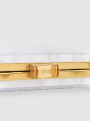 Reiss White Gigi Acetate Clutch Bag - Image 5 of 6