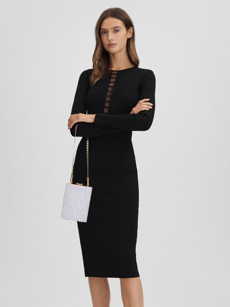 Reiss White Gigi Acetate Clutch Bag - Image 6 of 6