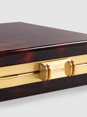 Reiss Tortoise Gigi Acetate Clutch Bag - Image 6 of 6