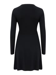 Pour Moi Black Bailey Slinky Recycled Jersey Skater Dress - Image 4 of 5