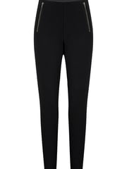 Pour Moi Black Amy Faux Leather Waistband Slim Ponte Trouser - Image 4 of 5