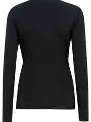 Pour Moi Black Bryony Slinky Recycled Jersey Wrap Top - Image 5 of 5