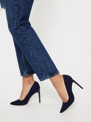 Lipsy Navy Blue Wide FIt Comfort High Heel Court Shoes - Image 4 of 5