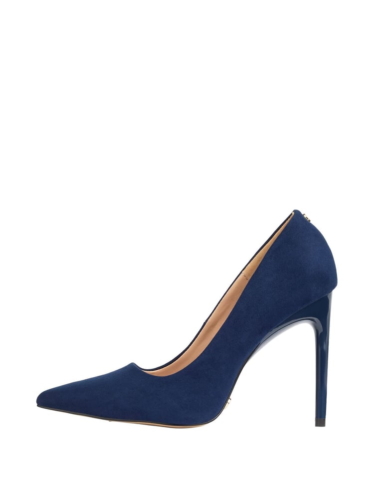 Lipsy Navy Blue Wide FIt Comfort High Heel Court Shoes - Image 5 of 5