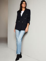 Lipsy Navy Boucle Blazer - Image 2 of 4