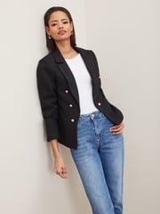 Lipsy Black Boucle Blazer - Image 1 of 4