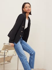 Lipsy Black Boucle Blazer - Image 4 of 4