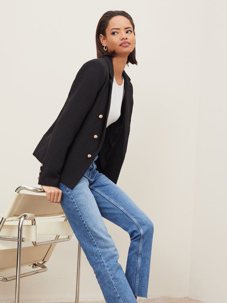 Lipsy Black Boucle Blazer - Image 4 of 4
