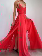 Religion Coral Infamous Olsen Full Layer Maxi Dress - Image 4 of 5