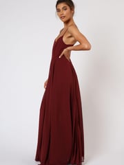 Religion Burgundy/Red Infamous Olsen Full Layer Maxi Dress - Image 3 of 5
