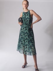 Religion Green Halterneck Destiny Midi Dress In Beautiful Prints - Image 1 of 5