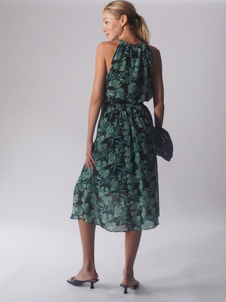 Religion Green Halterneck Destiny Midi Dress In Beautiful Prints - Image 2 of 5