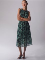 Religion Green Halterneck Destiny Midi Dress In Beautiful Prints - Image 3 of 5