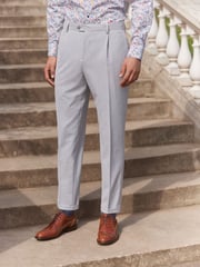 Light Grey Relaxed Fit Motionflex Stretch Suit Trousers - Image 1 of 9